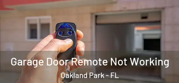  Garage Door Remote Not Working Oakland Park - FL